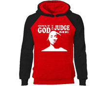 Load image into Gallery viewer, Only God Can Judge Me designer hoodies. Black Red Hoodie, hoodies for men, unisex hoodies