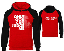 Load image into Gallery viewer, Only God Can Judge Me designer hoodies. Black Red Hoodie, hoodies for men, unisex hoodies