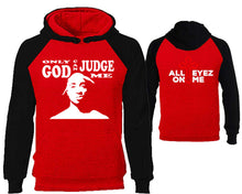 Load image into Gallery viewer, Only God Can Judge Me designer hoodies. Black Red Hoodie, hoodies for men, unisex hoodies