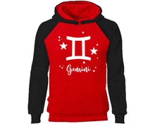 將圖片載入圖庫檢視器 Gemini Zodiac Sign hoodie. Black Red Hoodie, hoodies for men, unisex hoodies
