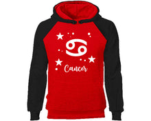 將圖片載入圖庫檢視器 Cancer Zodiac Sign hoodie. Black Red Hoodie, hoodies for men, unisex hoodies