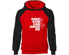 Load image into Gallery viewer, Only God Can Judge Me designer hoodies. Black Red Hoodie, hoodies for men, unisex hoodies