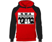 Load image into Gallery viewer, NWA designer hoodies. Black Red Hoodie, hoodies for men, unisex hoodies