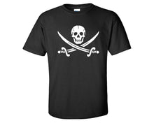 Load image into Gallery viewer, Jolly Roger custom t shirts, graphic tees. Black t shirts for men. Black t shirt for mens, tee shirts.