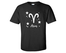 Load image into Gallery viewer, Aries custom t shirts, graphic tees. Black t shirts for men. Black t shirt for mens, tee shirts.