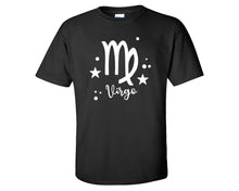 Load image into Gallery viewer, Virgo custom t shirts, graphic tees. Black t shirts for men. Black t shirt for mens, tee shirts.