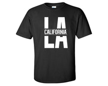 Load image into Gallery viewer, LA California custom t shirts, graphic tees. Black t shirts for men. Black t shirt for mens, tee shirts.