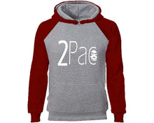 將圖片載入圖庫檢視器 Rap Hip-Hop R&B designer hoodies. Burgundy Grey Hoodie, hoodies for men, unisex hoodies