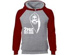 將圖片載入圖庫檢視器 Rap Hip-Hop R&B designer hoodies. Burgundy Grey Hoodie, hoodies for men, unisex hoodies