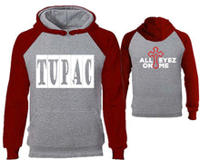 將圖片載入圖庫檢視器 Rap Hip-Hop R&B designer hoodies. Burgundy Grey Hoodie, hoodies for men, unisex hoodies