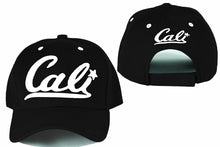 Load image into Gallery viewer, Cali designer baseball hats, embroidered baseball caps, Black baseball cap