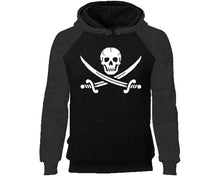 Load image into Gallery viewer, Jolly Roger designer hoodies. Charcoal Black Hoodie, hoodies for men, unisex hoodies