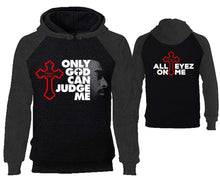 Load image into Gallery viewer, Only God Can Judge Me designer hoodies. Charcoal Black Hoodie, hoodies for men, unisex hoodies