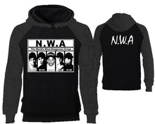 將圖片載入圖庫檢視器 NWA designer hoodies. Charcoal Black Hoodie, hoodies for men, unisex hoodies