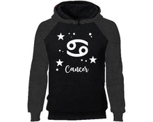將圖片載入圖庫檢視器 Cancer Zodiac Sign hoodie. Charcoal Black Hoodie, hoodies for men, unisex hoodies