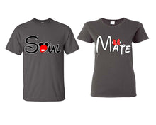 將圖片載入圖庫檢視器 Soul Mate matching couple shirts.Couple shirts, Charcoal t shirts for men, t shirts for women. Couple matching shirts.
