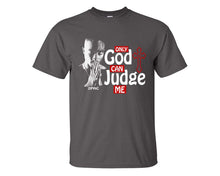 Load image into Gallery viewer, Only God Can Judge Me custom t shirts, graphic tees. Charcoal t shirts for men. Charcoal t shirt for mens, tee shirts.