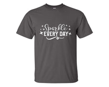 將圖片載入圖庫檢視器 Sparkle Every Day custom t shirts, graphic tees. Charcoal t shirts for men. Charcoal t shirt for mens, tee shirts.