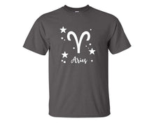 Load image into Gallery viewer, Aries custom t shirts, graphic tees. Charcoal t shirts for men. Charcoal t shirt for mens, tee shirts.