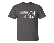 將圖片載入圖庫檢視器 Quarantine and Chill custom t shirts, graphic tees. Charcoal t shirts for men. Charcoal t shirt for mens, tee shirts.