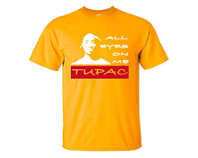 Load image into Gallery viewer, All Eyes On Me custom t shirts, graphic tees. Gold t shirts for men. Gold t shirt for mens, tee shirts.