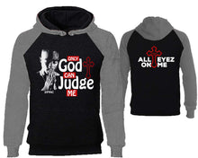 Load image into Gallery viewer, Only God Can Judge Me designer hoodies. Grey Black Hoodie, hoodies for men, unisex hoodies
