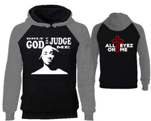 Load image into Gallery viewer, Only God Can Judge Me designer hoodies. Grey Black Hoodie, hoodies for men, unisex hoodies