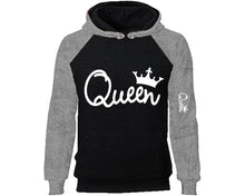 將圖片載入圖庫檢視器 Queen designer hoodies. Grey Black Hoodie, hoodies for men, unisex hoodies