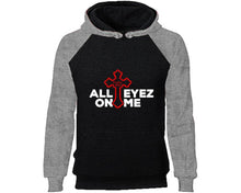 Load image into Gallery viewer, All Eyes On Me designer hoodies. Grey Black Hoodie, hoodies for men, unisex hoodies
