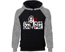 Load image into Gallery viewer, All Eyes On Me designer hoodies. Grey Black Hoodie, hoodies for men, unisex hoodies