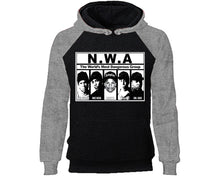 Load image into Gallery viewer, NWA designer hoodies. Grey Black Hoodie, hoodies for men, unisex hoodies