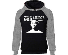 Load image into Gallery viewer, Only God Can Judge Me designer hoodies. Grey Black Hoodie, hoodies for men, unisex hoodies