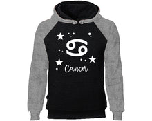 將圖片載入圖庫檢視器 Cancer Zodiac Sign hoodie. Grey Black Hoodie, hoodies for men, unisex hoodies