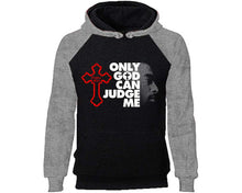 Load image into Gallery viewer, Only God Can Judge Me designer hoodies. Grey Black Hoodie, hoodies for men, unisex hoodies