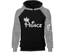 將圖片載入圖庫檢視器 Prince designer hoodies. Grey Black Hoodie, hoodies for men, unisex hoodies