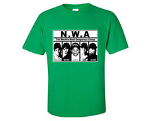 Load image into Gallery viewer, NWA custom t shirts, graphic tees. Irish Green t shirts for men. Irish Green t shirt for mens, tee shirts.