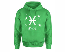 Load image into Gallery viewer, Pisces Zodiac Sign hoodies. Irish Green Hoodie, hoodies for men, unisex hoodies