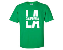 Load image into Gallery viewer, LA California custom t shirts, graphic tees. Irish Green t shirts for men. Irish Green t shirt for mens, tee shirts.