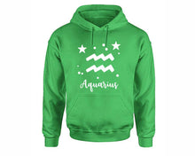 Load image into Gallery viewer, Aquarius Zodiac Sign hoodies. Irish Green Hoodie, hoodies for men, unisex hoodies