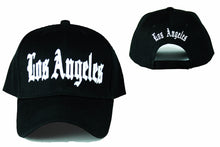 Load image into Gallery viewer, Los Angeles LA designer baseball hats, embroidered baseball caps, Black baseball cap