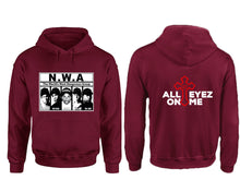 Load image into Gallery viewer, NWA designer hoodies. Maroon Hoodie, hoodies for men, unisex hoodies