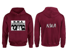 Load image into Gallery viewer, NWA designer hoodies. Maroon Hoodie, hoodies for men, unisex hoodies