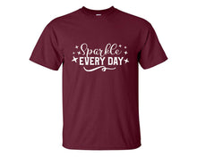 將圖片載入圖庫檢視器 Sparkle Every Day custom t shirts, graphic tees. Maroon t shirts for men. Maroon t shirt for mens, tee shirts.