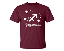 將圖片載入圖庫檢視器 Sagittarius custom t shirts, graphic tees. Maroon t shirts for men. Maroon t shirt for mens, tee shirts.