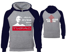 將圖片載入圖庫檢視器 All Eyes On Me designer hoodies. Navy Blue Grey Hoodie, hoodies for men, unisex hoodies