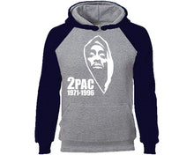 將圖片載入圖庫檢視器 Rap Hip-Hop R&B designer hoodies. Navy Blue Grey Hoodie, hoodies for men, unisex hoodies