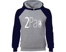 將圖片載入圖庫檢視器 Rap Hip-Hop R&B designer hoodies. Navy Blue Grey Hoodie, hoodies for men, unisex hoodies