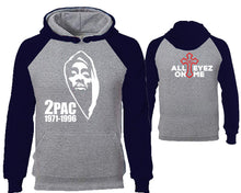 將圖片載入圖庫檢視器 Rap Hip-Hop R&B designer hoodies. Navy Blue Grey Hoodie, hoodies for men, unisex hoodies