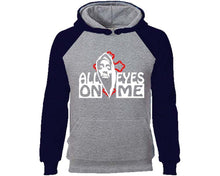 Load image into Gallery viewer, All Eyes On Me designer hoodies. Navy Blue Grey Hoodie, hoodies for men, unisex hoodies