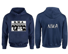 Load image into Gallery viewer, NWA designer hoodies. Navy Blue Hoodie, hoodies for men, unisex hoodies